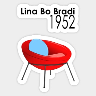 Lina Bo Bardi Chair Sticker
